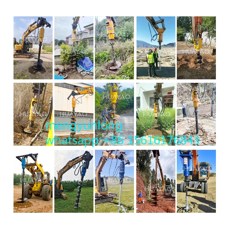 Hot Selling Hydraulic Drilling Machine Column Hole Excavator Hydraulic Drill Bit Drive Device Lead Hole Drilling