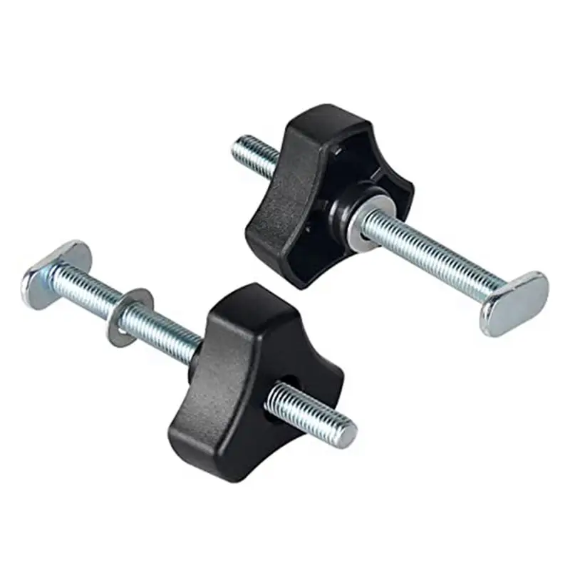 ชุดน็อตยึดราง T ขนาด M8 จำนวน 5 ชิ้น พร้อมแหวนรอง ขนาด 4 นิ้ว อุปกรณ์เสริมราง T สำหรับงานไม้