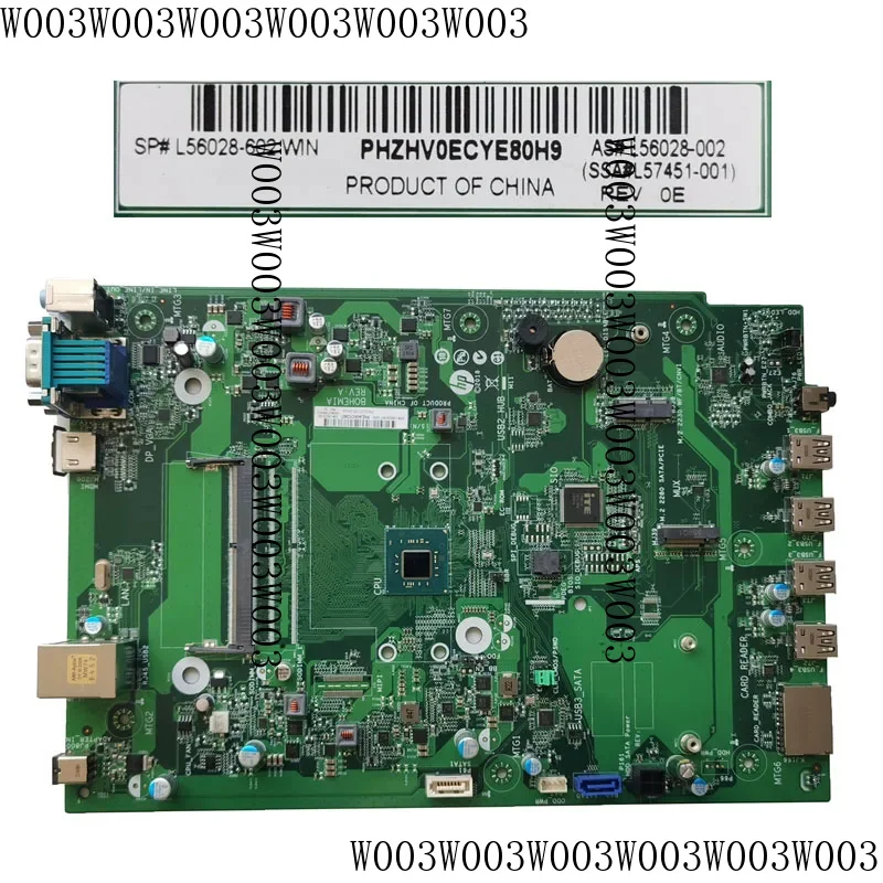 Placa Base Usada para HP Slim Desktop S01-AF0 BOHEMIA, L56028-602, L56028-002, L57451-001, SR3S5, Intel Celeron J4005U, DDR4, 100% Probada