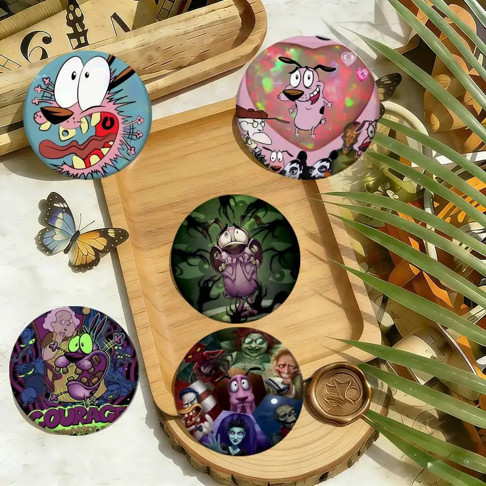 C- Court The C- Cowly Dog Badges 25 32 44 58 75 Mm Round Cosplay Pin Bag Decor Fans Collect Friends Gifts Brooch Souvenir