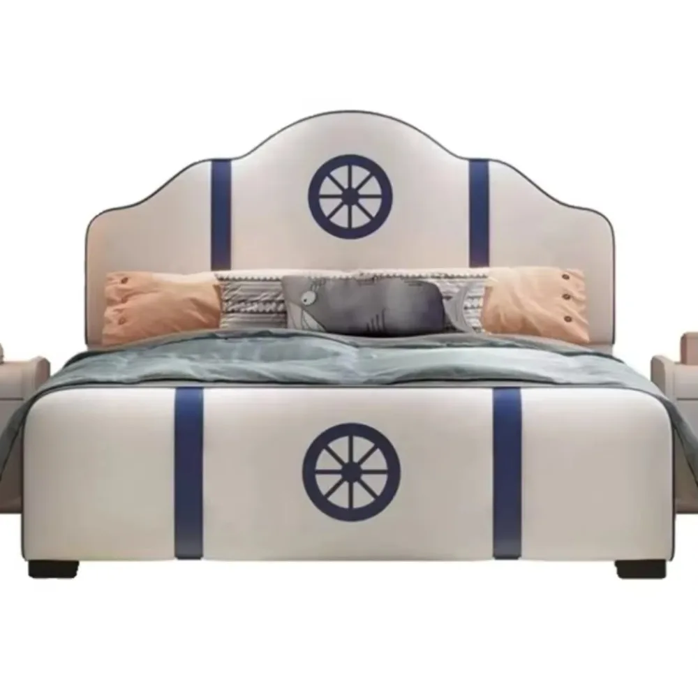 سرير أطفال حديث للأولاد والبنات طقم أثاث للتخزين سرير أطفال خشبي