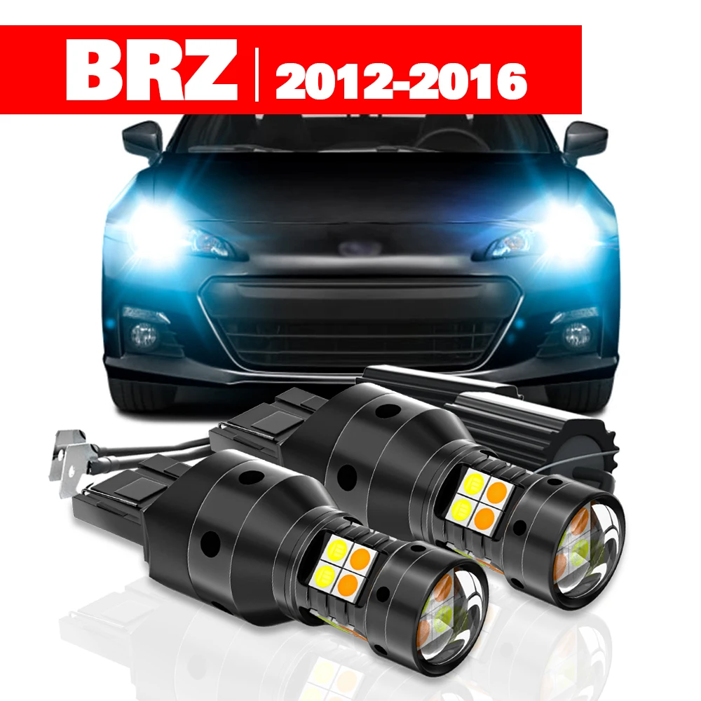 

For Subaru BRZ 2012-2016 2pcs LED Dual Mode Turn Signal+Daytime Running Light DRL 2013 2014 2015 Accessories