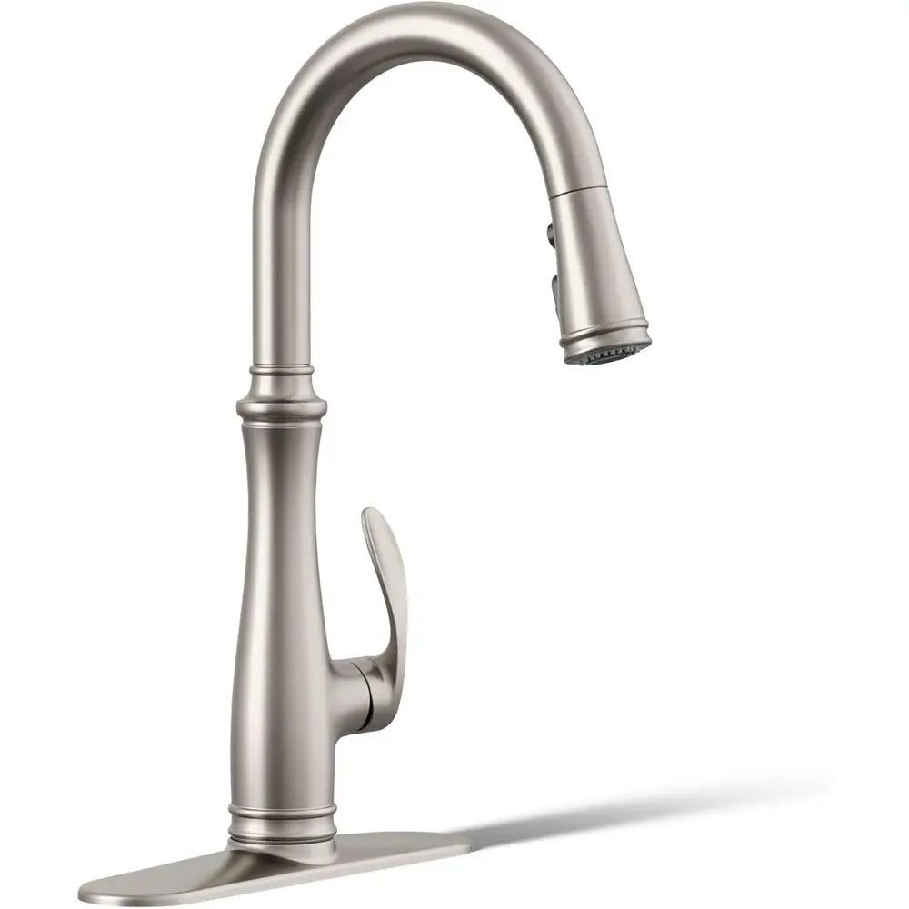 

Pull-Down Kitchen Faucet with 3-Spray Stain-Resistant Sprayer