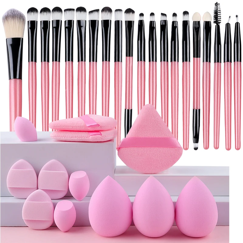 20Pcs Soft Makeup Eyeshadow Brushes Set  Eye Shadow Shader Crease Blending Brushes Eye Shadow Liquid Cream Powder Make Up Tool