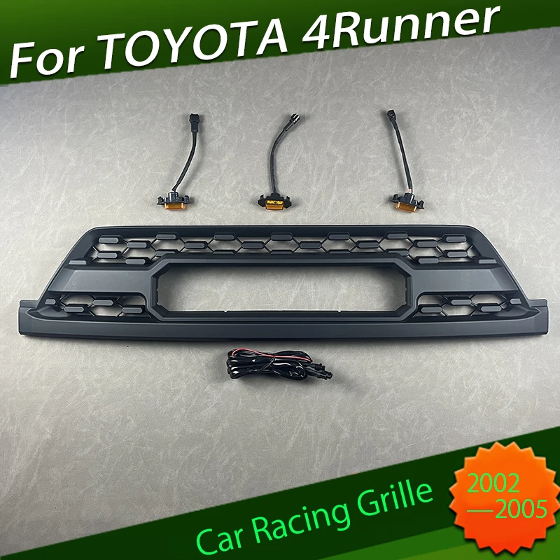 

Car Racing Grille Suitable for Toyota 4Runner 2002 - 2005 Front Racing Grills Mesh Mask Bumper Cover Auto Modification Parts