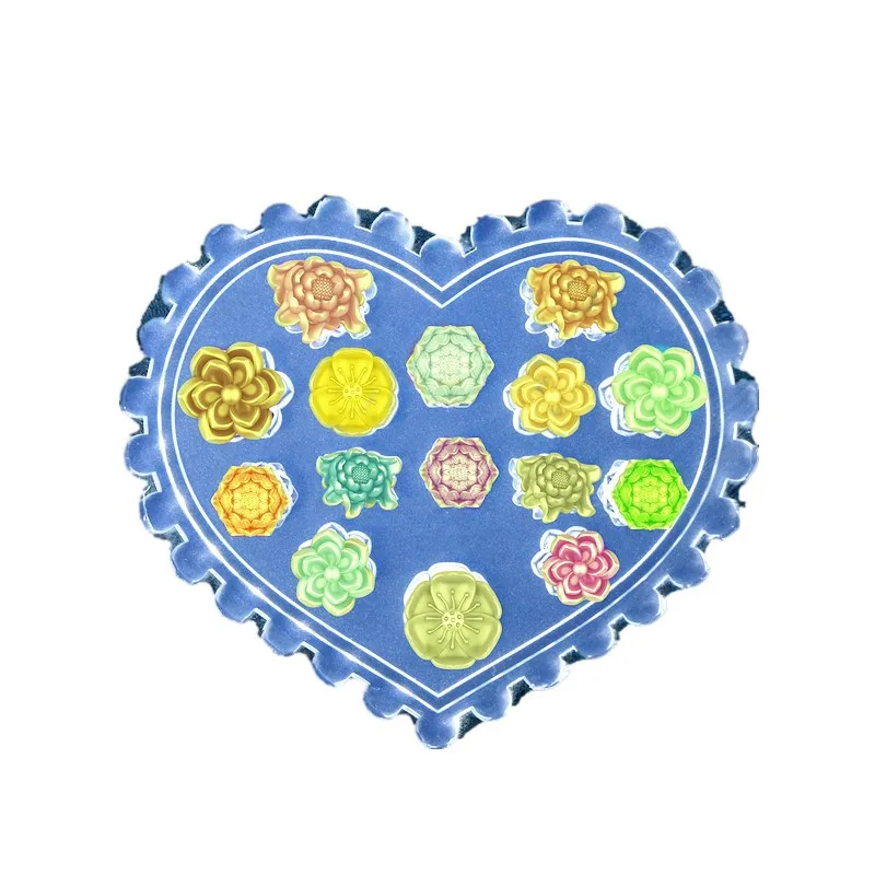 Nail Art Silicone Mold English Letter Butterfly Flower Fruit Design Stereo Crystal Carving Mold DIY Manicure Tools