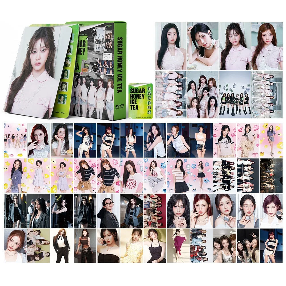 55/92PCS Korean Hot Idol New Ablum "SUGAR HONEY ICE TEA" Photocards RUKA AHYEON RORA PHARITA RAMI ASA CHIQUITA HD Lomo Cards view 5