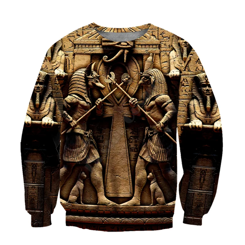 Ancient Egyptian Mythology Culture 3D All Over Printed Hoodies Sweatshirt zipper hoodies women For men Cosplay Costumes 01