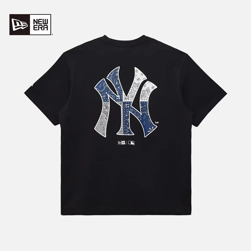 

Футболка унисекс с круглым вырезом и короткими рукавами New Era Mlb New York Yankees, черная