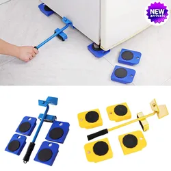 Furniture Mover Tool Set Heavy Stuffs Moving Roller with Bar Furniture Mover Lifter with Wheel Professional Moving Tool