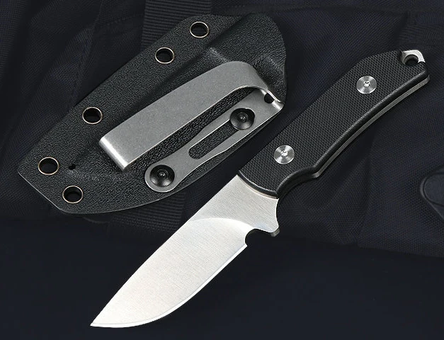 Fwolf ストレート固定刃ナイフ 5CR13MOV ブレードキール + G10 ハンドル EDC 狩猟キャンプ戦術サバイバルツールナイフ