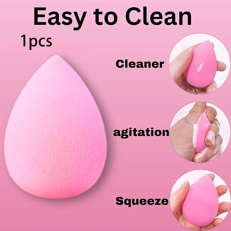 10 sztuk gąbek do makijażu Beauty Blender, kształt łezki, bez lateksu, miękkie i przyjazne dla skóry, idealne do stosowania na mokro lub na sucho