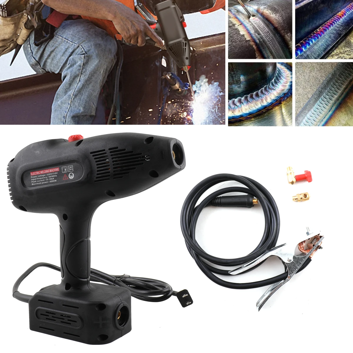 110V-115V 3000W Portable Handheld CNC Welding Machine Welder Kit 20-85A US plug Suitable for 2.0-3.2mm electrodes