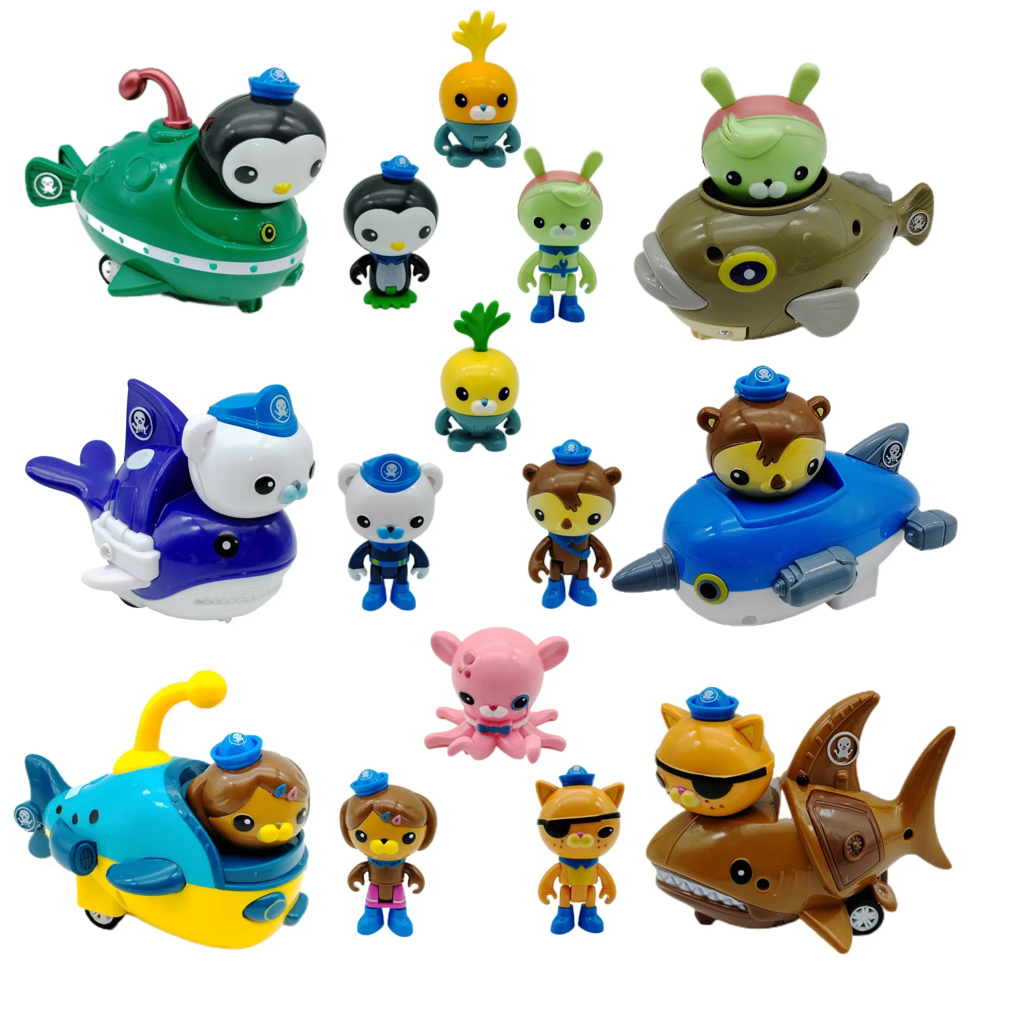 Octonauts Action Figure figuras Anime Kawaii Inertia Car Gup Toys Octopod bath toys Pretend Game gifts for Kids Figures GUP Toy