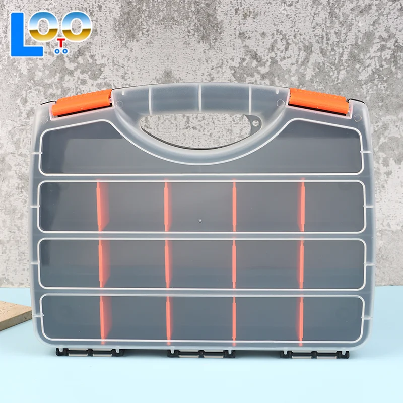 منظمات صندوق الأدوات ومقصورة حاوية بلاستيكية للتخزين وحافظة صدر قابلة للفصل قابلة للتعديل لبرغي تثبيت الأجهزة