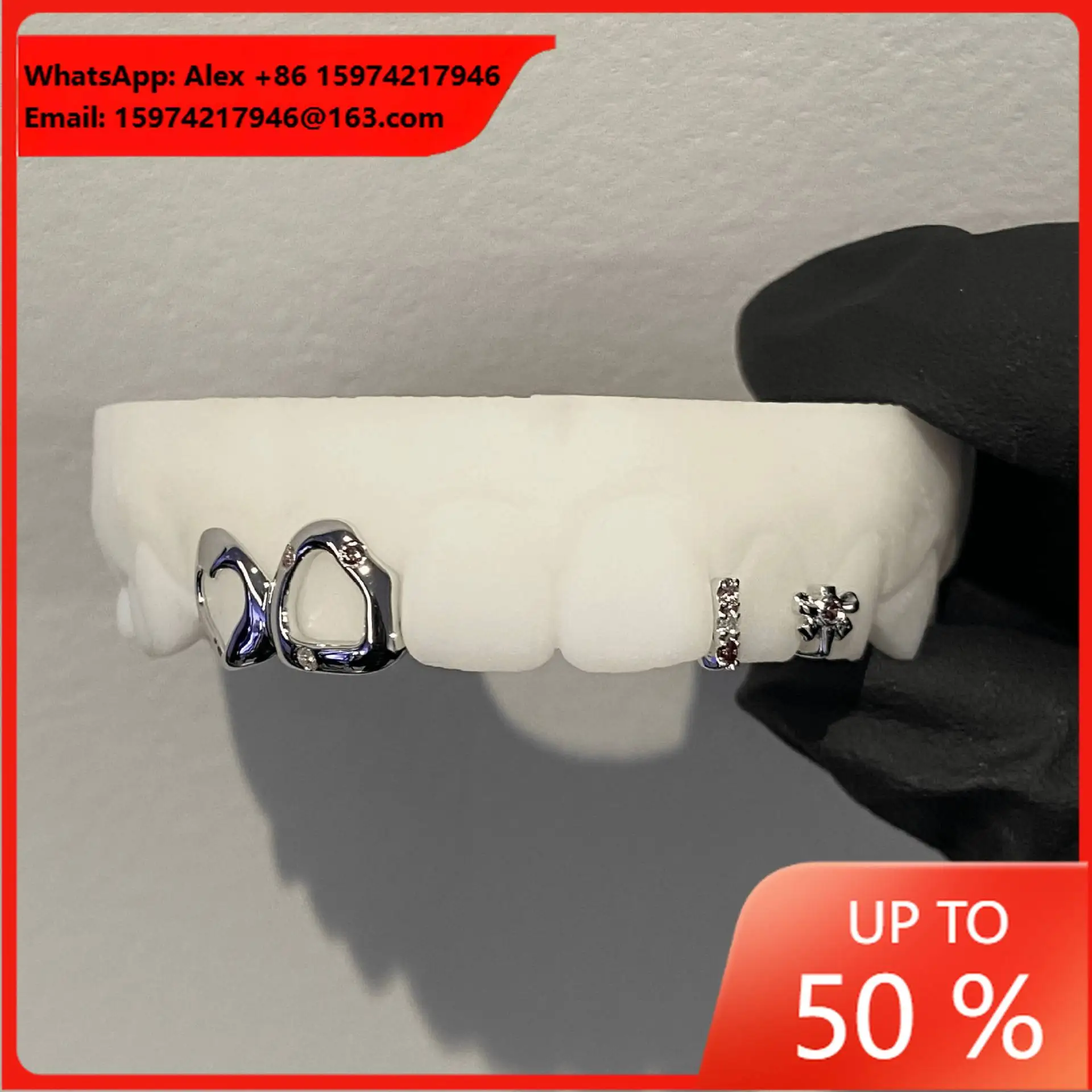 Bow Love Window Grill Top 4 European And American Cross-border Hot-selling Grillz