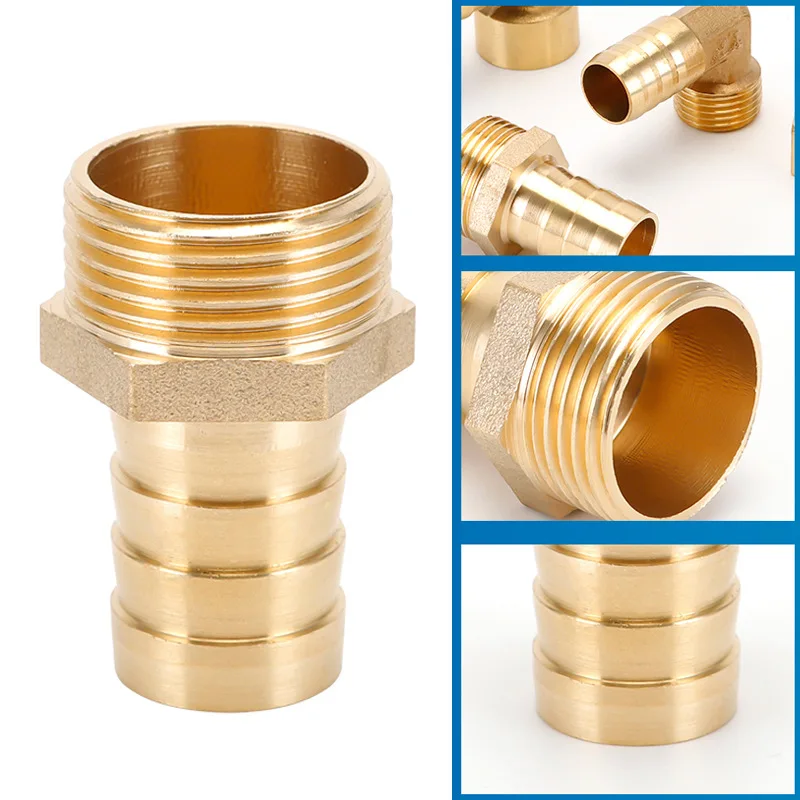 G3/8 Brass Pipe Fitting 6/8/10/12/14/16/19Hose Barb Tail Male Connector Joint Copper Coupler Adapter ￼ ￼ ￼ ￼ ￼ ￼ ￼ ￼ ￼ ￼