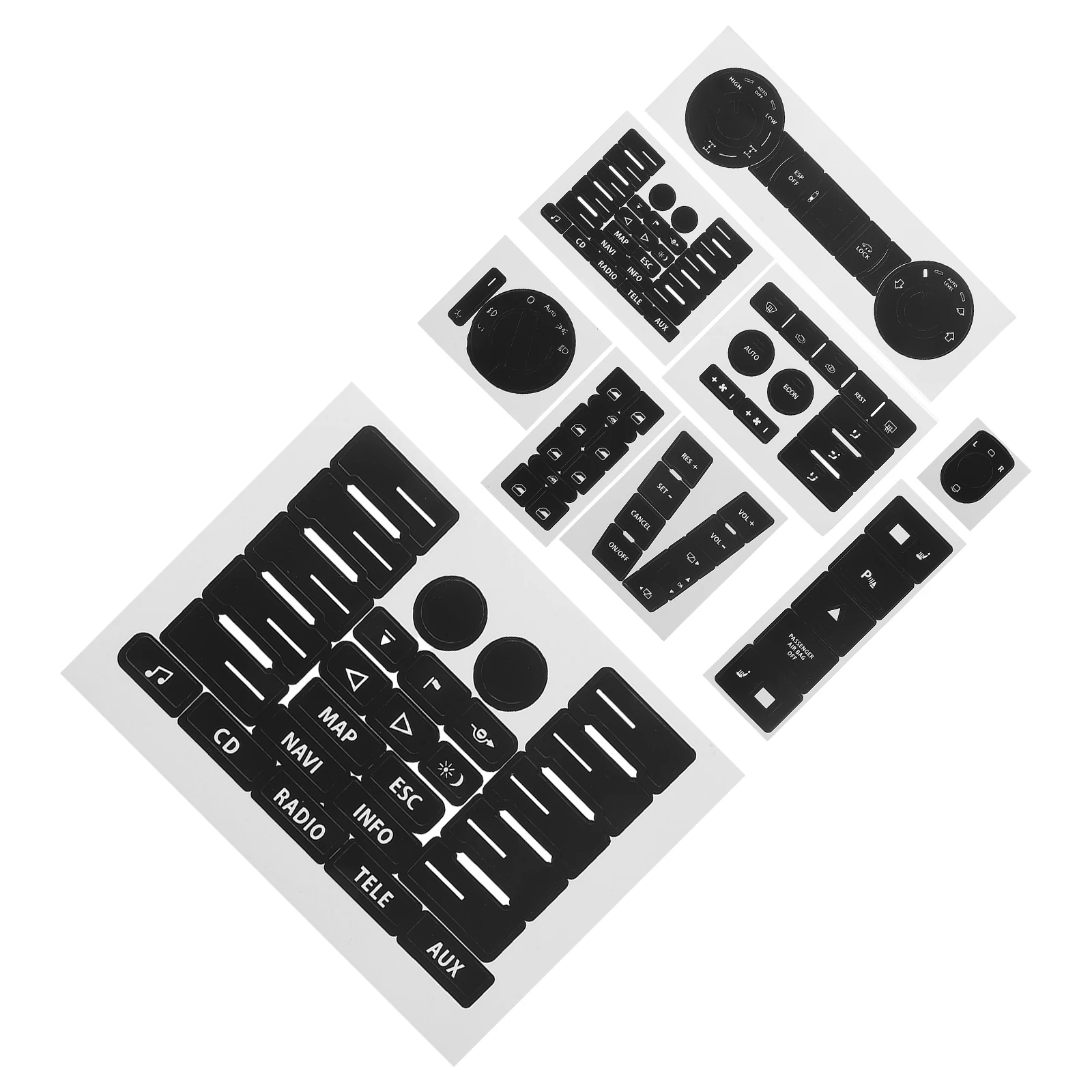 

Button Repair Kit Stickers Car Decals Dash Funny Applique Replacement and Pvc Cars