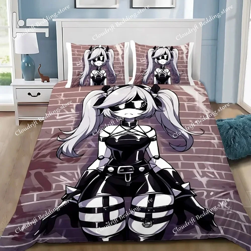 

Murder Drones Cartoon Printed Bedding Sets Exquisite Bed Supplies Duvet Cover Set Bed Comforter Polyester Set