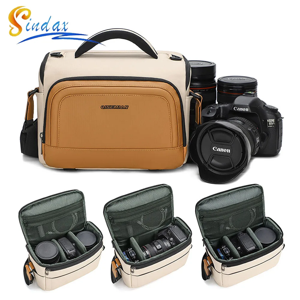 

Outdoor Travel Camera Bag Waterproof Camera Shoulder Bags With Detachable Partitions And Shoulder Straps Unisex Photographic Bag