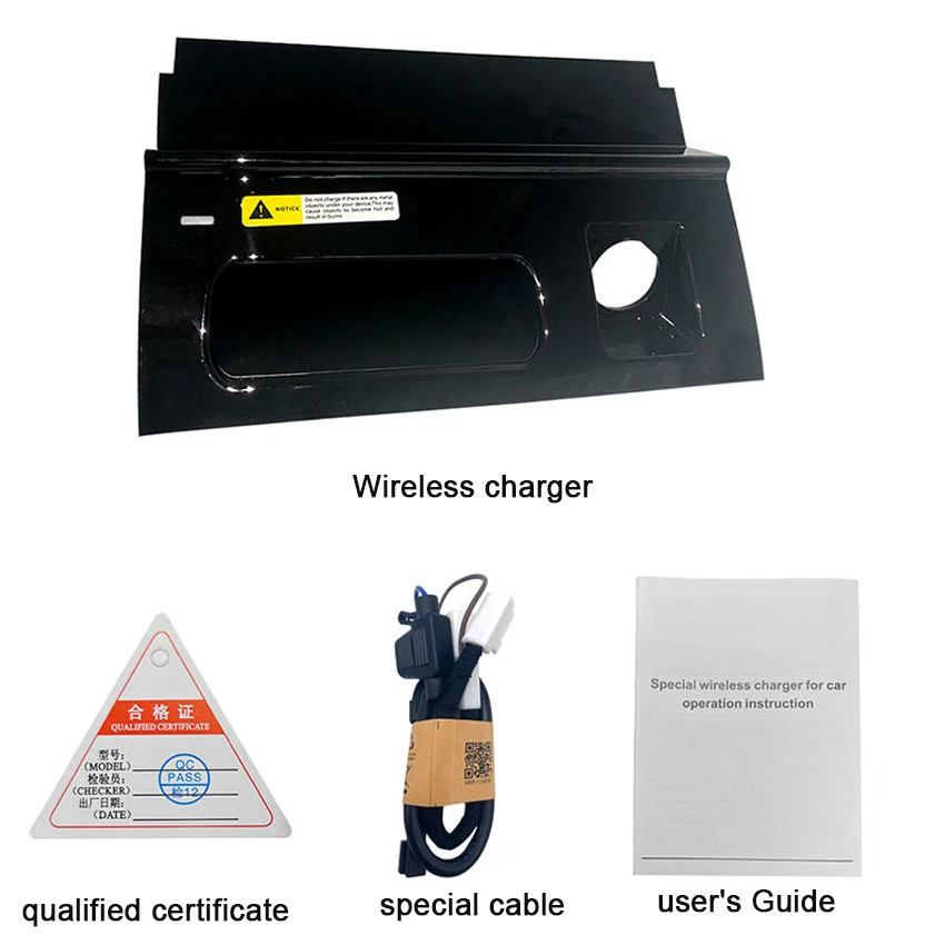 شاحن سيارة لاسلكي تشى شاحن الهاتف علبة شحن ل Volkswagen CC Passa R-Line 2016 إلى 2018 2019 2020 لشركة فولكس فاجن Magotan B8 2020