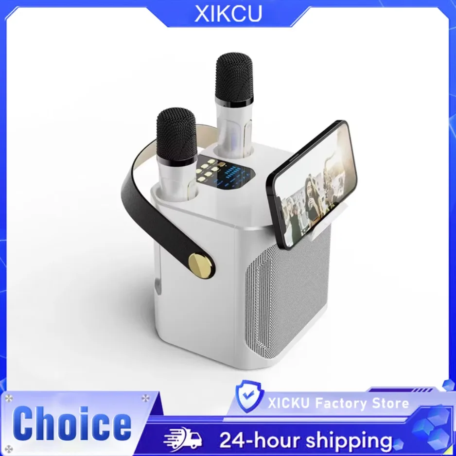 Hochleistungs-Karaoke-Bluetooth-Lautsprecher, tragbar, 360-Grad-Stereo-Surround-Wireless-Subwoofer