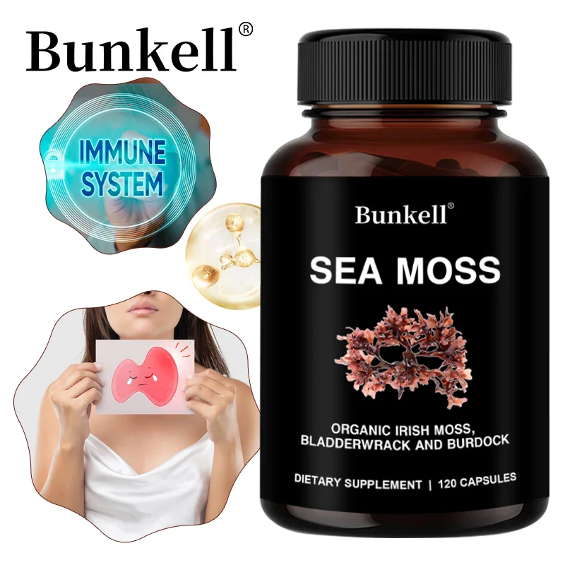 Organic Sea Moss Supplement - Supports Immune and Cellular Health, Digestion, Thyroid, High Potency, Vegan, Non-GMO