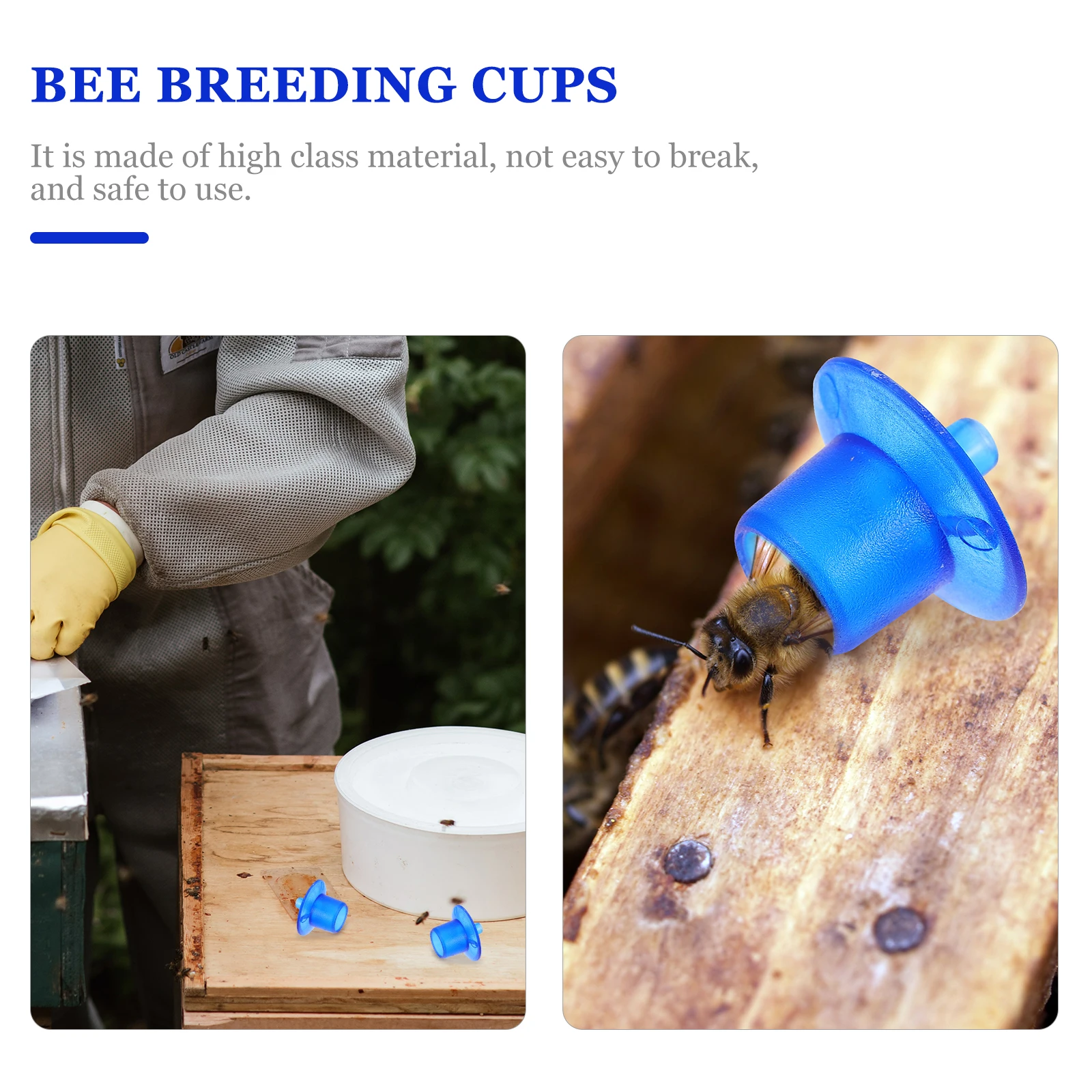 

100 шт., чашки для выращивания королевы, безопасные инструменты для пчеловодства, пластиковые инкубационные основания в американском стиле, оборудование для разведения пчел, садоводство