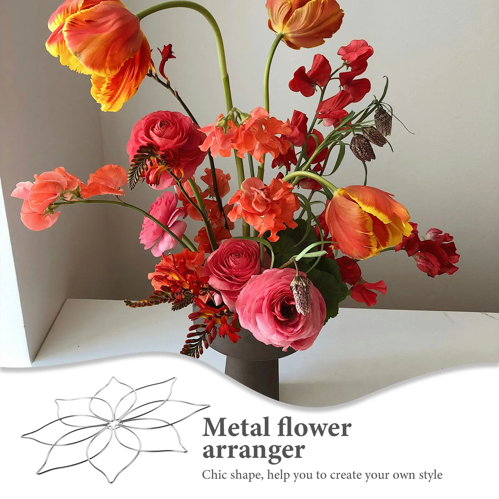 

Wire Floral Flower Insert For Arrangements Arrangement Insert Metal Flower Organizer Lid For Vase Floral Supplies Grids