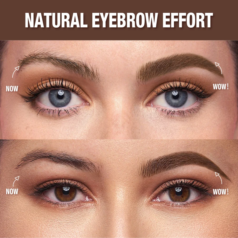 O.TWO.O Augenbrauenpuder, Haarschattenpuder, vielseitig einsetzbar, natürlich, wasserfest, wischfest, 24 Stunden langlebig, stark getöntes Augenbrauenpuder-Make-up