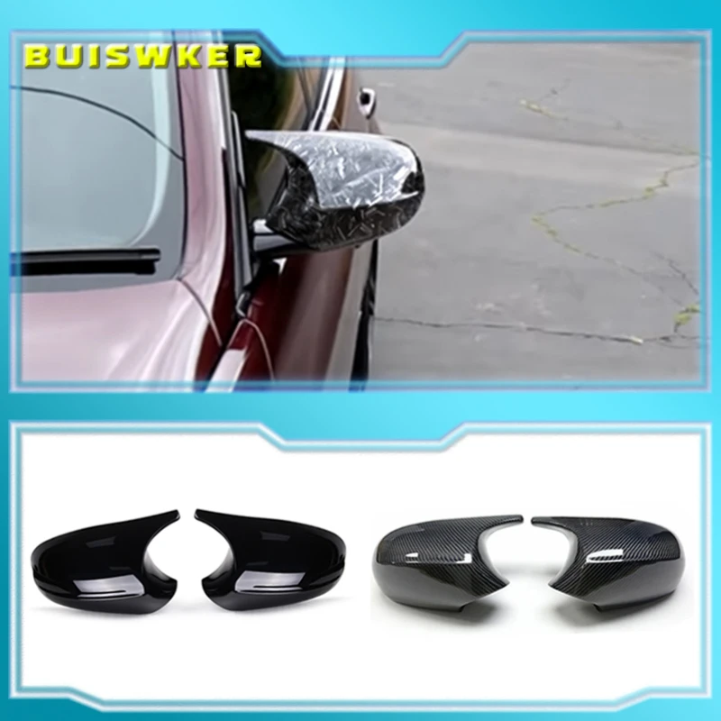 

Rearview Mirror Covers for Bmw 1 3 Series E90 E91 E92 E93 E80 E81 E87 E88 Rear-View Carbon Fiber Gloss Black