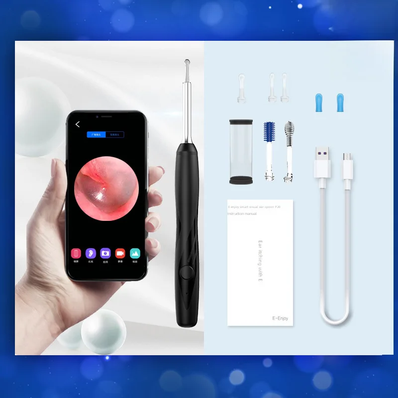 Visual Ear Spoon Source Visual Otoscope Endoscope Ear Cleaning Kit-border Exclusive Visible Ear Pick