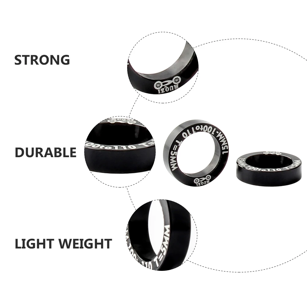 

2pcs Bicycle Hub Conversion Washer Boost Accessories Bike Wheel Hubs Aluminum Alloy Durable Lightweight Smooth Protective
