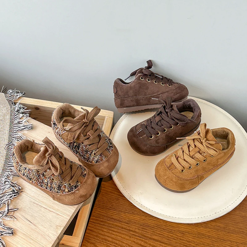 

Children Casual Shoes Autumn Fashionable Retro Children Sports Shoes Comfort Versatile Kids School Trainers Chunky Sneakers