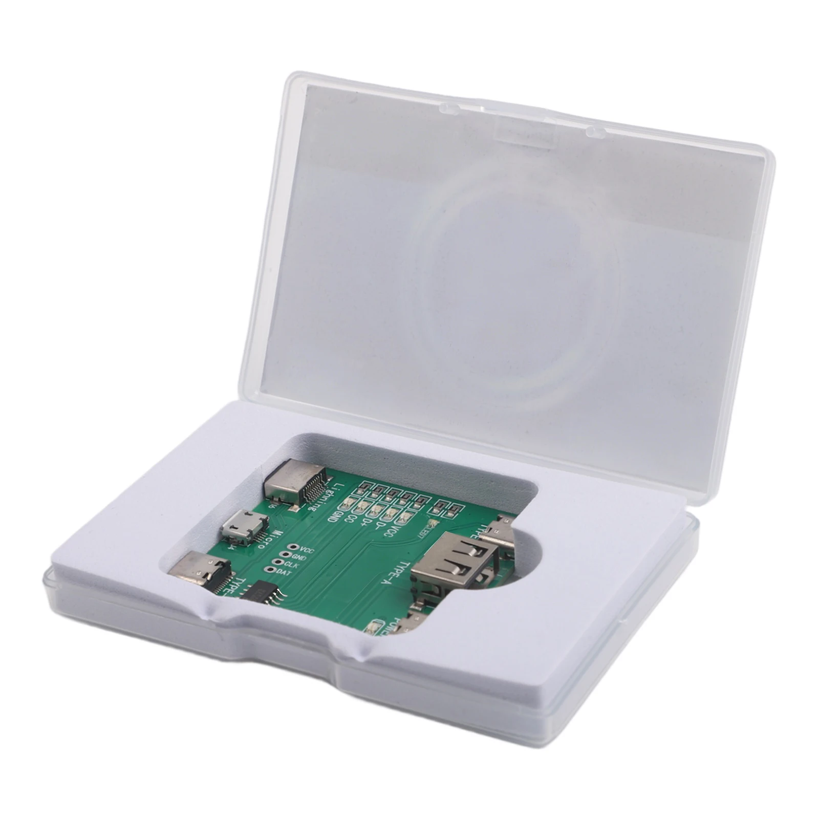 USB Data Cable Tester Compact Board for Short Circuit Detection LED Indicators Charging and Data Signal Status Display