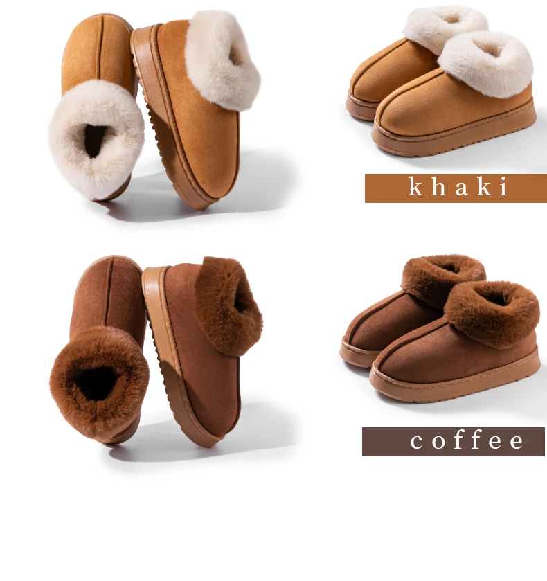 Winter-Slip-On-Hausschuhe für Herren, dicke Memory-Schaum-Sohle, ultraweiches, mit Fleece gefüttert, warme High-Top-Hausschuhe für drinnen und draußen – Detail 13