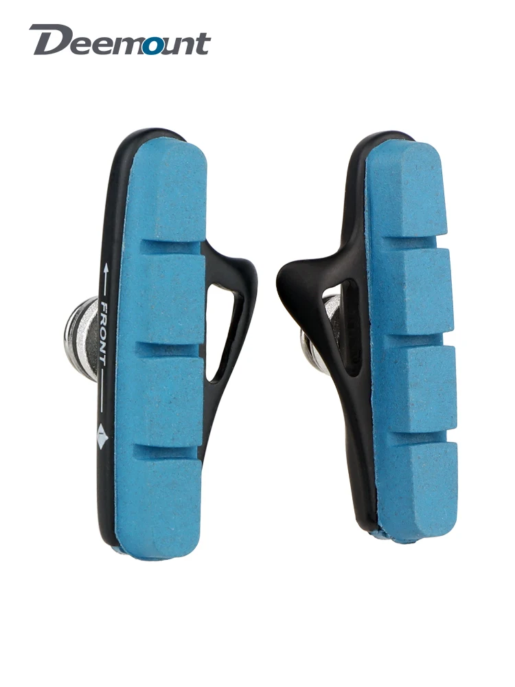 AliExpress DEEMOUNT Road Bike Carbon Wheel Rim C/V-Brake Pads W/ 55mm Detachable Rubber Composite Inserts Low Noise All Weather Use Braking Blocks