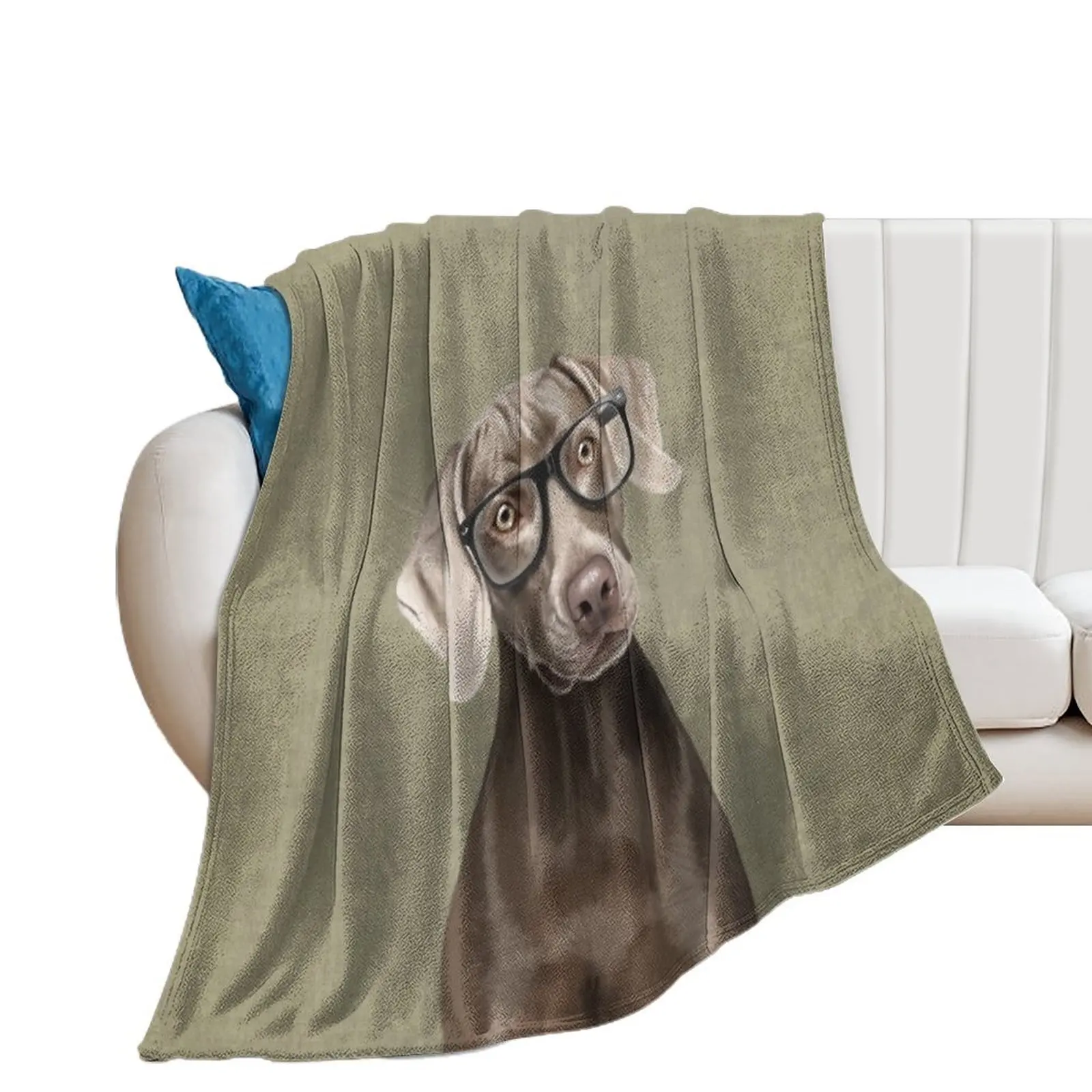 

Mr Weimaraner Throw Blanket blankets ands Tourist Flannel Multi-Purpose Blankets