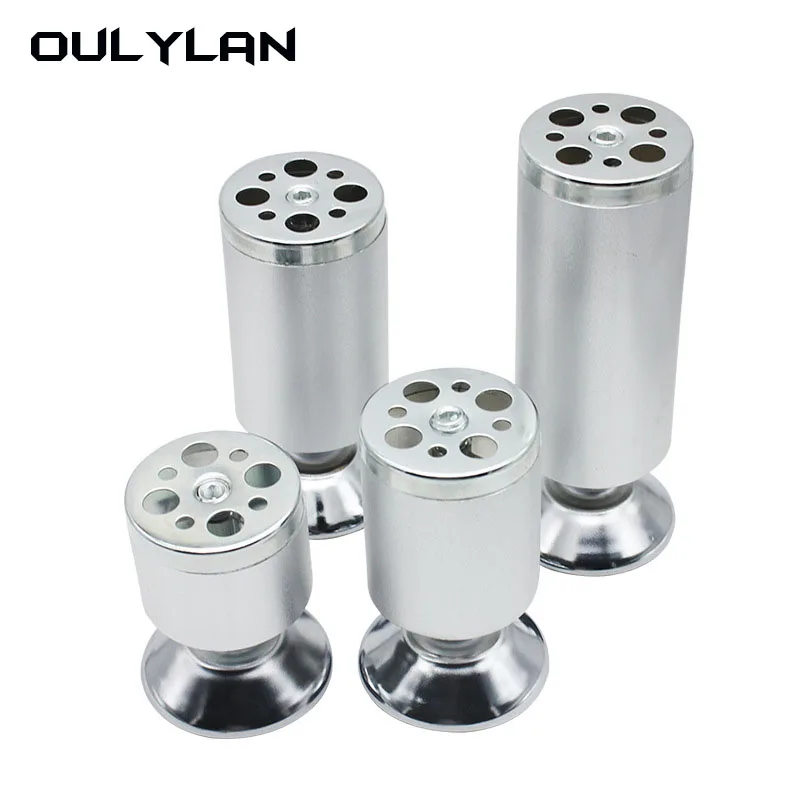 Oulylan Aluminum Alloy Cabinet Feet Table Feet  Bathroom Cabinet Table Sofa TV Cabinet Support Legs Adjustable Furniture Legs