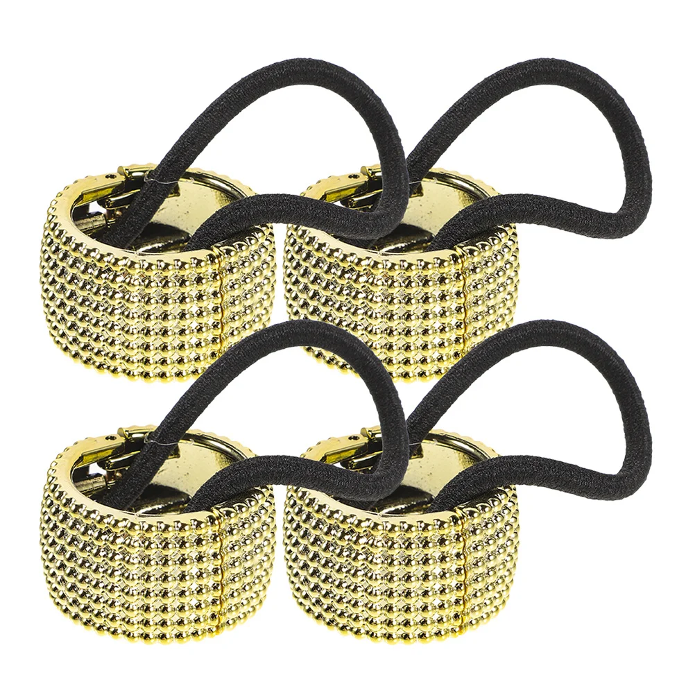 

4Pcs Elastic Hair Ties Ponytail Cuff for Women Teens Durable Stylish Comfortable Versatile Usage High Elasticity