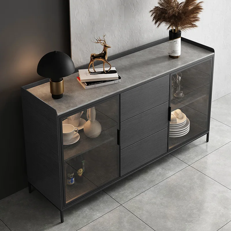 

Nordic Shelves Wine Cabinet Mobile Living Room Storage Luxury Bar Cabinet Wood Standing Decoration Estante Furniture For Room