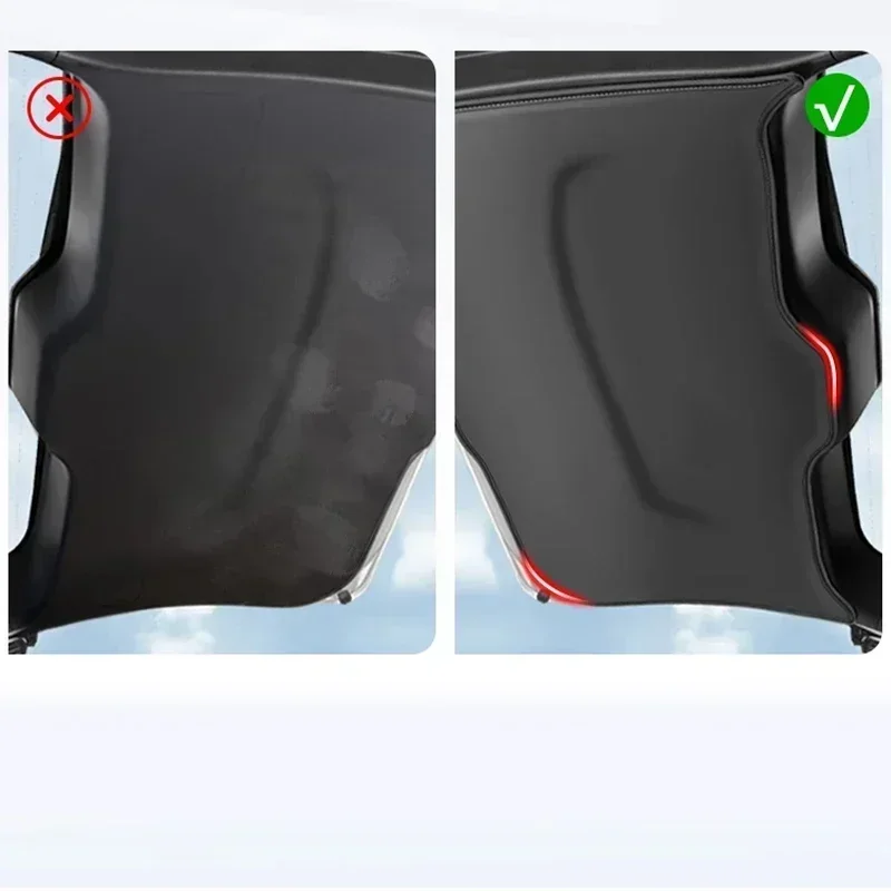 

Car Rear Trunk Tailgate Anti-Kick Protective Mat PU Leather Decoration Pad For Nissan Tiida 2016-2024 Liftgate Protection Pad