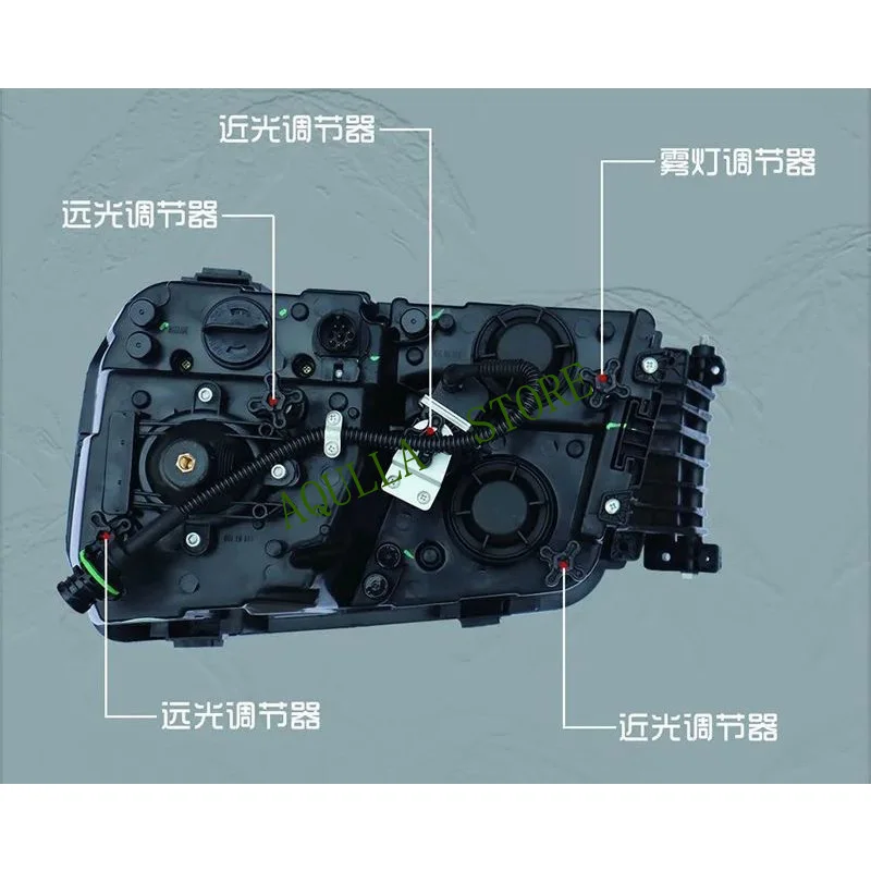1 PCS FULL LED LIGHT DUAL LENS HEAD LAMP Fit For SHACMAN H3000 /X3000 /M3000 DZ96189722010/DZ96189722020