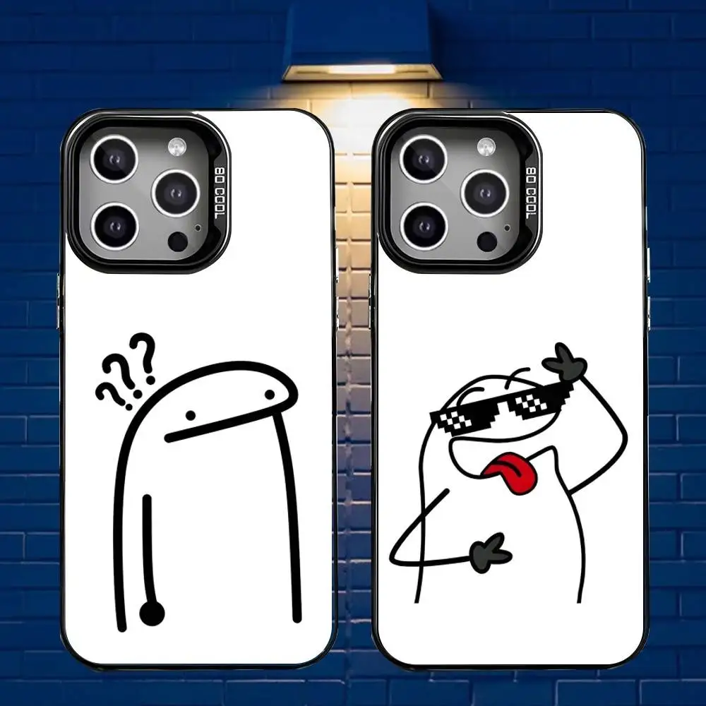 

celular flork Phone Case For iPhone 16,15,14,13,12,11,Mini,Pro,E,MAX Gray Matte Silicone Black Cover