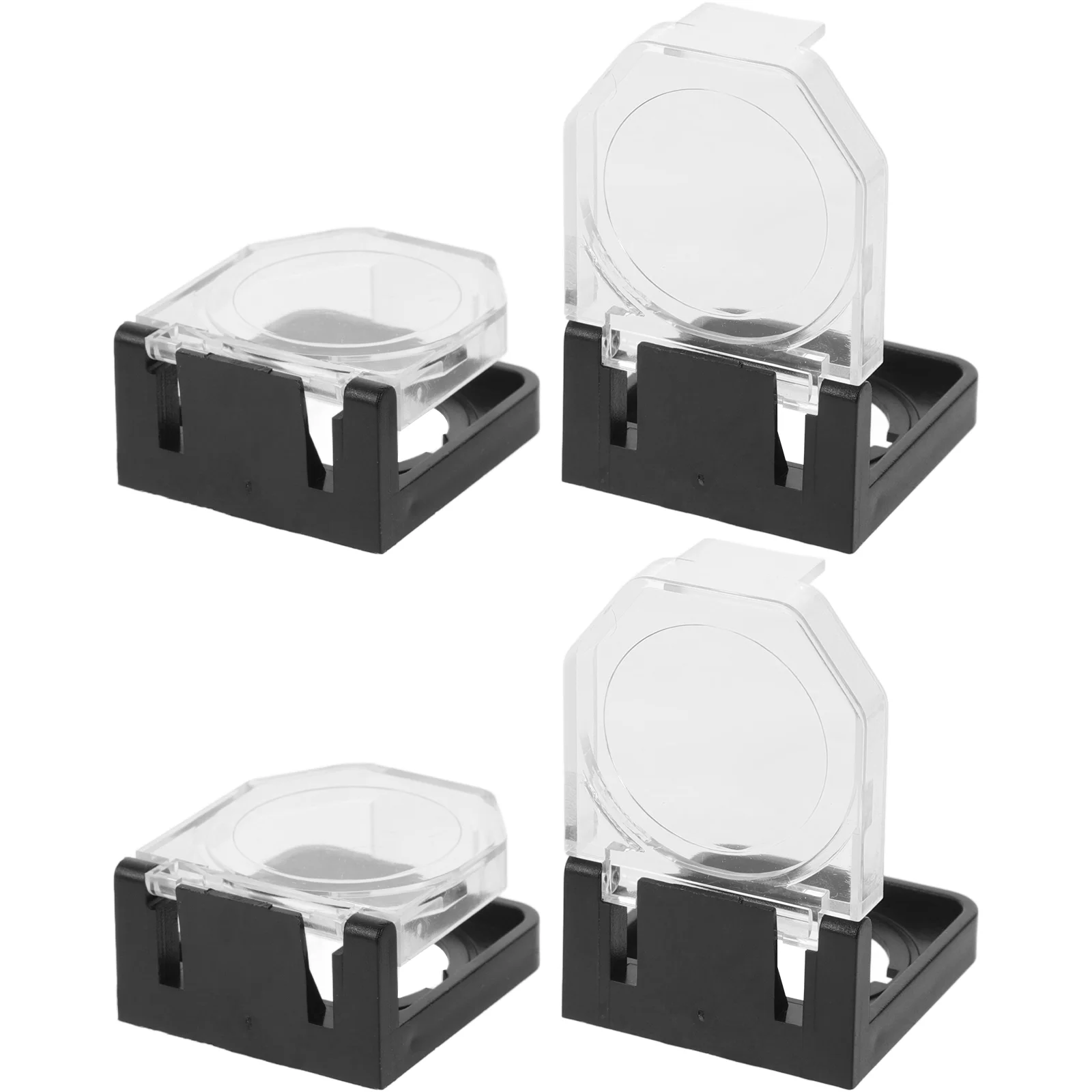 

4 Pcs Car Push Start Button Guard Cover Protection Seat for Child Power Electronic Gadgets