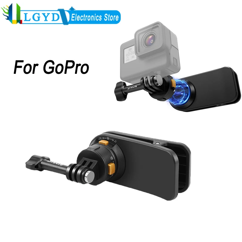 PULUZ For GoPro Sports Camera Magnetic Backpack Clip Quick Release Mount For GoPro HERO13 Hero12 Hero11 Hero10  Hero9 8 7 6 5 4