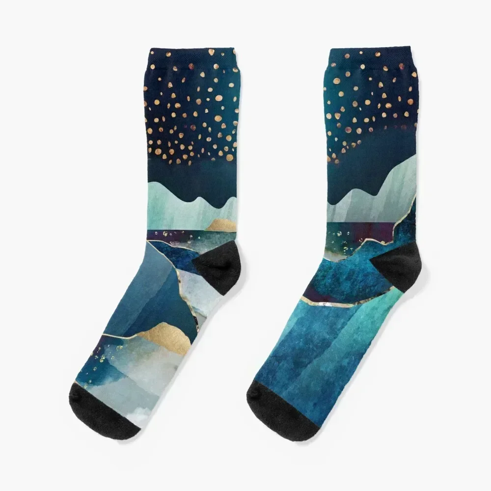 

Moon Glow Socks gift kawaii kids heated Socks For Men Women's