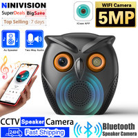 iCSee Smart Wifi Camera With Speaker Wireless CCTV Home 5MP HD Surveillance Camera WiFi Human Detection Baby Monitor Owl Shape