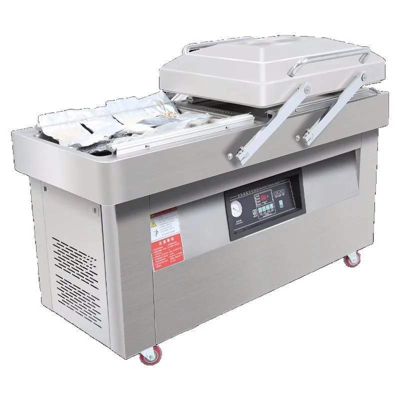 

Double chamber vacuum machine Commercial automatic large-scale cooked rice fresh-keeping dry and wet vacuum packaging machine