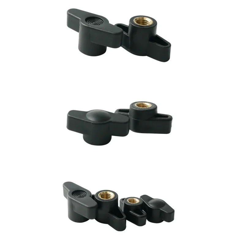 27#  36#  Tighten Nuts M4 M5 M6 M8 T Hand Adjusting Nut Through/Blind Hole Knob Thumb Nut Bakelite Wing Hand Tighten Nuts